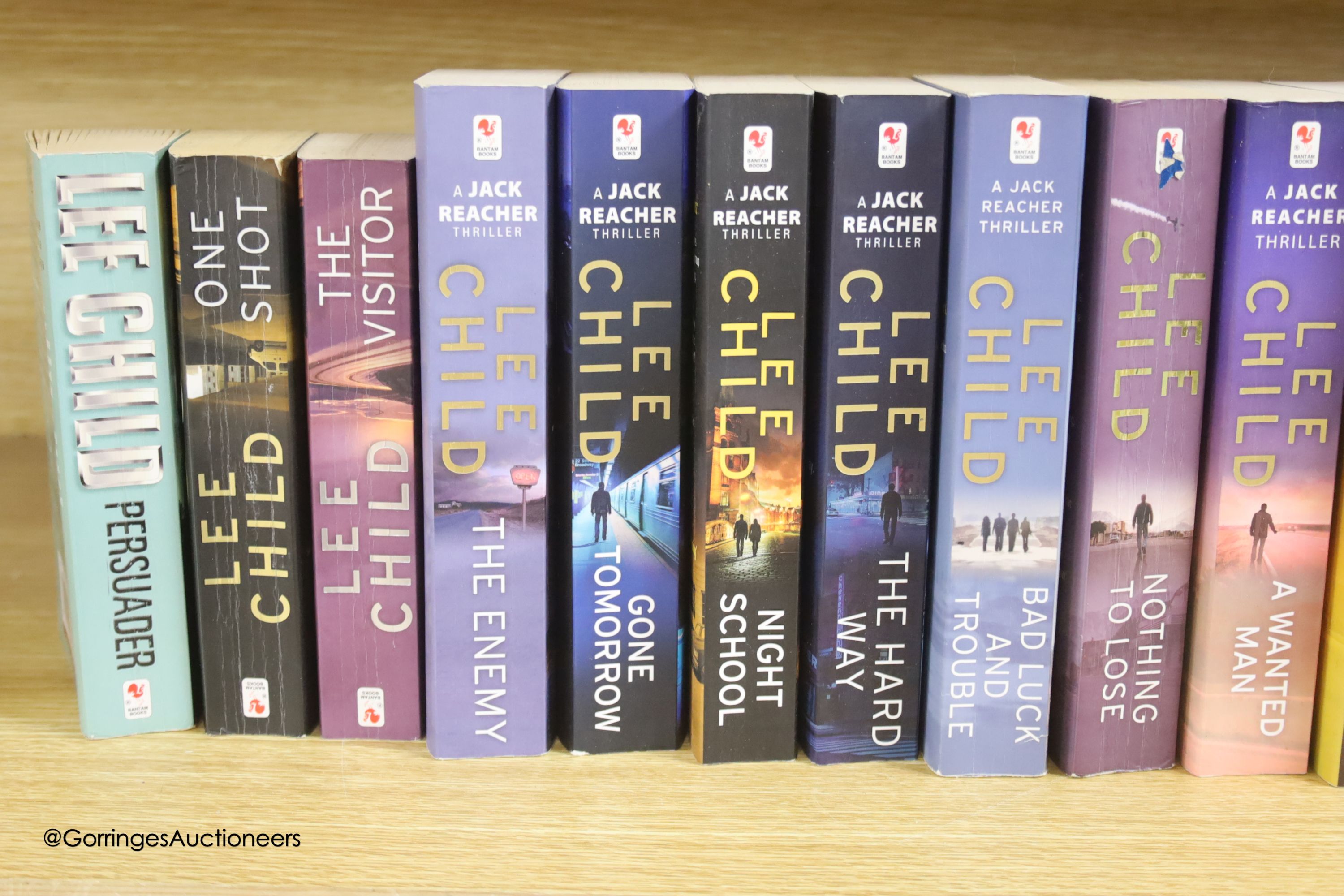 Twenty four Lee Child Jack Reacher novels including a first edition of the first book; Killing Floor